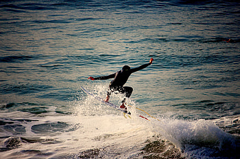 Sports, Sea, Waves, Serfing, Foam, Surfer HD wallpaper