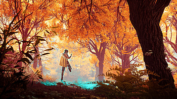 Banishers Ghosts of New Eden Game - Enchanted Forest Scene, Banishers: Ghosts of New Eden, video game HD wallpaper