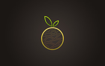 Abstract, Apple, Brown, , Drawing HD wallpaper