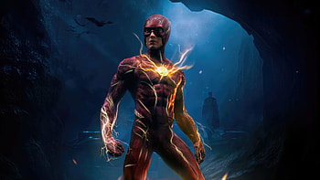 The Flash In Batcave , the-flash-movie, the-flash, superheroes, 2023-movies, movies, artwork, artist HD wallpaper