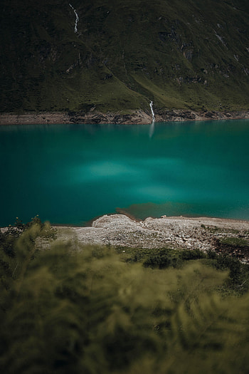 Nature, Water, Grass, Lake, Coast, Slope HD phone wallpaper