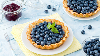 Blueberry, sweets, dessert HD wallpaper