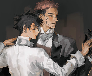 Sukuna & Megumi Fushiguro, Megumi Fushiguro, Sukuna (Jujutsu Kaisen), Anime, Jujutsu Kaisen HD wallpaper