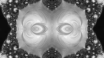 Trippy Psychedelic Fractal, trippy, psychedelic, aesthetic, white, black, Abstract, fractal, abstract black HD wallpaper