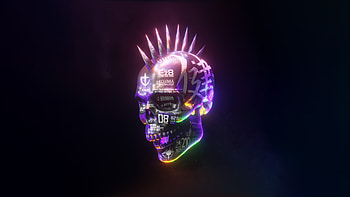 Spikes Skull, skull, artist, artwork, digital-art, dark, black, artstation HD wallpaper