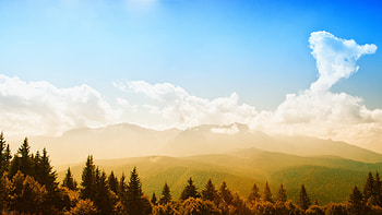 Landscape, Mountains, Clouds HD wallpaper