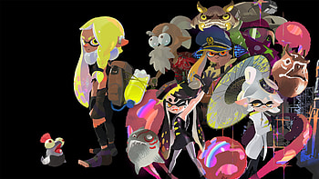 Splatoon 3, Artwork , Cat with monocle, Gaming aesthetics HD wallpaper