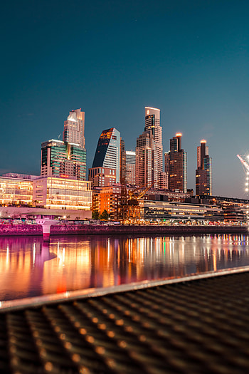 Cities, Rivers, Architecture, City, Building, Backlight, Illumination, Embankment, Quay HD phone wallpaper