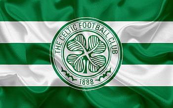 Celtic FC, soccer, flag, logo, football HD wallpaper