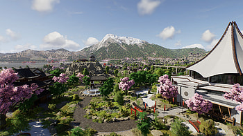 Jurassic World Evolution 3 — Lush Park, video game, Jurassic World Evolution 3, gaming environment HD wallpaper