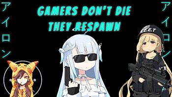 gamers don't die they respawn, video game, gamer HD wallpaper