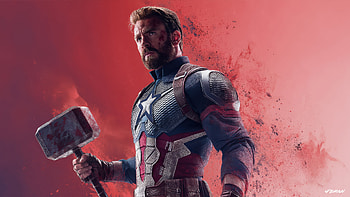 Captain America Guardian, captain-america, superheroes, artwork, art, digital-art, ai HD wallpaper
