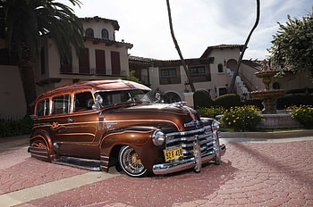 1948-Chevrolet-Suburban, Custom, Bowtie, Classic, GM HD wallpaper