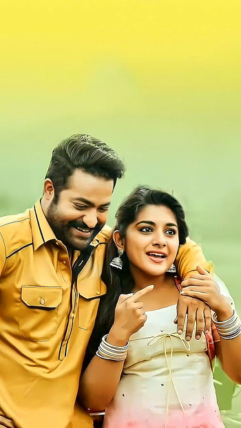 Ravana, ntr, nivetha thomas HD phone wallpaper