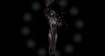 Elf, black, fantasy, 3d HD wallpaper