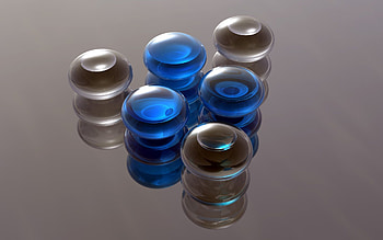 3D, Surface, Form, Glass, Forms, Balls HD wallpaper