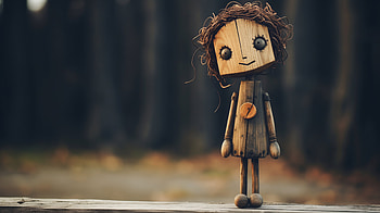 Charming Wooden Doll, wooden, man made, doll HD wallpaper