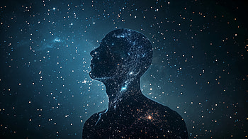 Cosmic Contemplation, galaxy, Stars, universe HD wallpaper