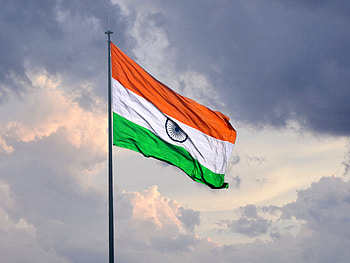 Indian flag, cloud, sky HD wallpaper