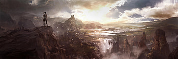 Tomb Raider dual screen , Lara Croft, Game art HD wallpaper
