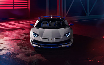 Lamborghini Aventador, SVJ Roadster, Xago Edition, 2021, front view, exterior, new white Aventador, supercars, Italian sports cars, Lamborghini HD wallpaper