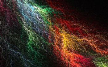Colorful lightening, colorful, abstract, rainbow, lightening, texture HD wallpaper