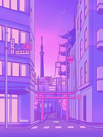 Anime Aesthetic Lofi, Pastel Lofi HD phone wallpaper