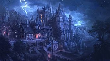 Gothic night, Nighttime beauty, Eerie ambiance, Gothic vibes HD wallpaper