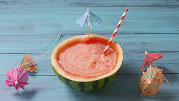 Boozy watermelon slushie, Fun summer beverage, Refreshing drink, Tropical flavors HD wallpaper