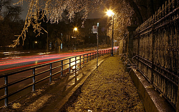 Street Night City HD wallpaper