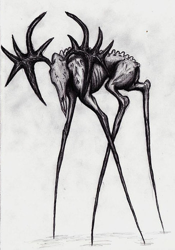 Creepy Deer, Horror HD phone wallpaper