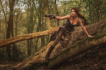 Tomb Raider Cosplay , lara-croft, tomb-raider, games, cosplay, girls HD wallpaper