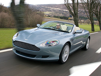 Auto, Nature, Trees, Aston Martin, Cars, Front View, Speed, 2004, Db9 HD wallpaper