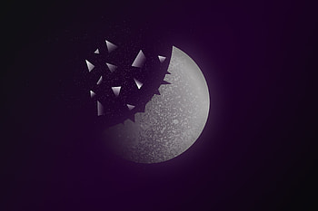 Moon, minimal, art HD wallpaper