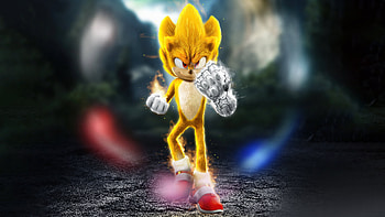 Super Saiyan Sonic The Hedeghog, sonic-the-hedgehog-2, sonic, 2023-movies, movies HD wallpaper