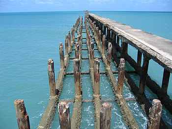 Ponte Metalica, pier, fortaleza, brazil, metalica HD wallpaper