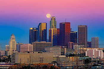 Los Angeles Skyline, Travels, GTA V, California HD wallpaper