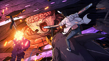 Chainsaw Man Reze Arc - Denji Riding Beam vs Reze and Typhoon Devil cyclone storm, Reze (Chainsaw Man), Denji (Chainsaw Man), Anime HD wallpaper