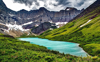 Cracker Lake, Montana HD wallpaper