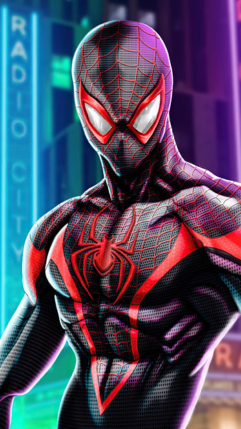 Spiderman, Black, Black Spiderman HD phone wallpaper