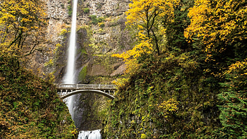 Multnomah Falls, Oregon HD wallpaper