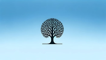Light Blue Tree Silhouette, light blue, tree, nature, silhouette, graphic design HD wallpaper