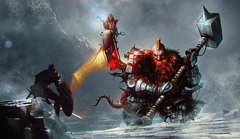Dwarf , High-quality , Fantasy backgrounds, Dwarven art HD wallpaper