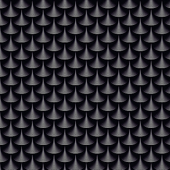Black and white, pattern, scales, texture HD phone wallpaper