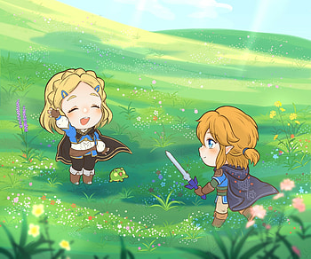 Tears of the Kingdom — Zelda & Link: Meadow Moments, Princess Zelda, Link, video game, The Legend of Zelda: Tears of the Kingdom HD wallpaper