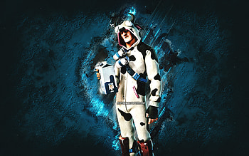 Fortnite Guernsey Skin, Fortnite, main characters, blue stone background, Guernsey, Fortnite skins, Guernsey Skin, Guernsey Fortnite, Fortnite characters HD wallpaper