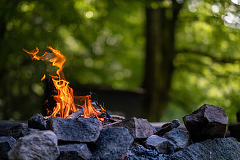 Stones, Fire, Bonfire, Flame, Miscellanea, Miscellaneous HD wallpaper