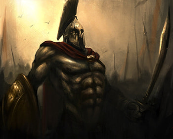 Spartan Warrior, 300, sparta, cool, spartan, epic, warrior HD wallpaper