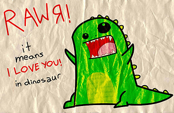 Miscellanea, Miscellaneous, Drawing, , Animal, Paper, Dinosaur HD wallpaper