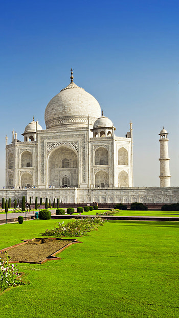 Taj Mahal India temple, Stunning travel experience, Architectural grandeur HD phone wallpaper